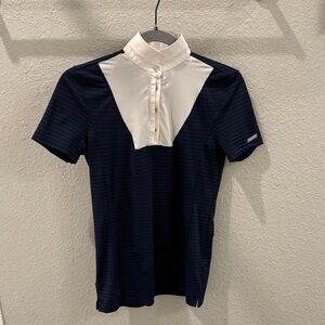Ariat Pro Navy and White Short Sleeve Show Shirt